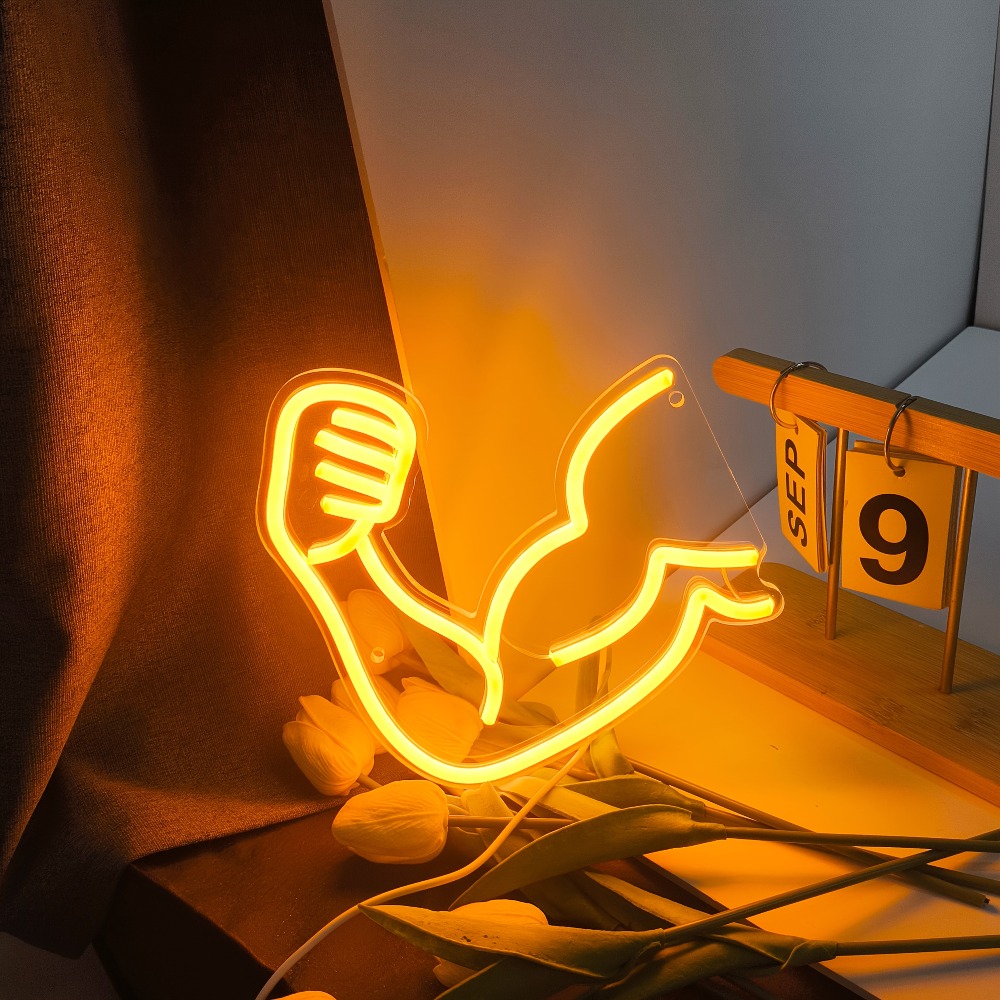 Home Gym Neon Sign - Fitness-Motivations-Leuchte - Muskel-Neonschilder - USB-Betriebene LED-Wanddekoration