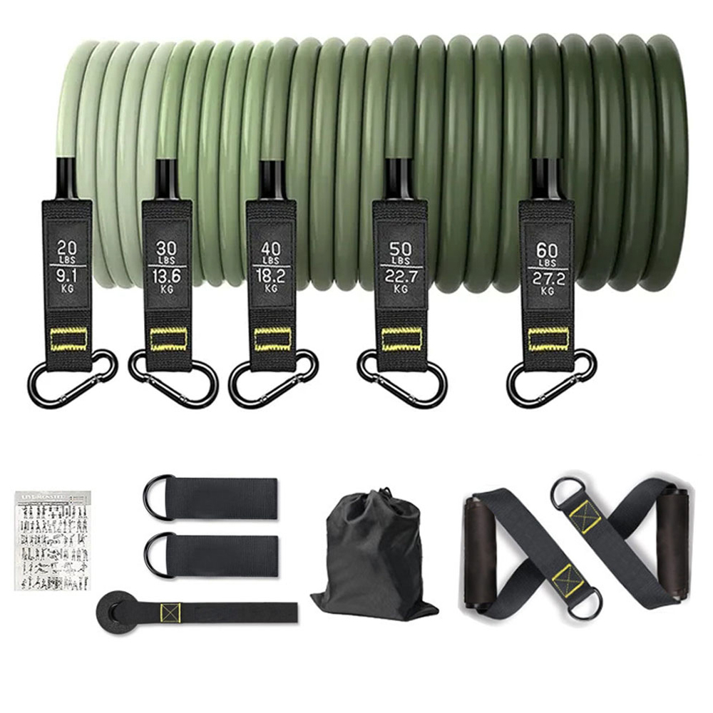 Home Gym Equipment Set - Widerstandsbänder-Set, Zugseil für Männer und Frauen,