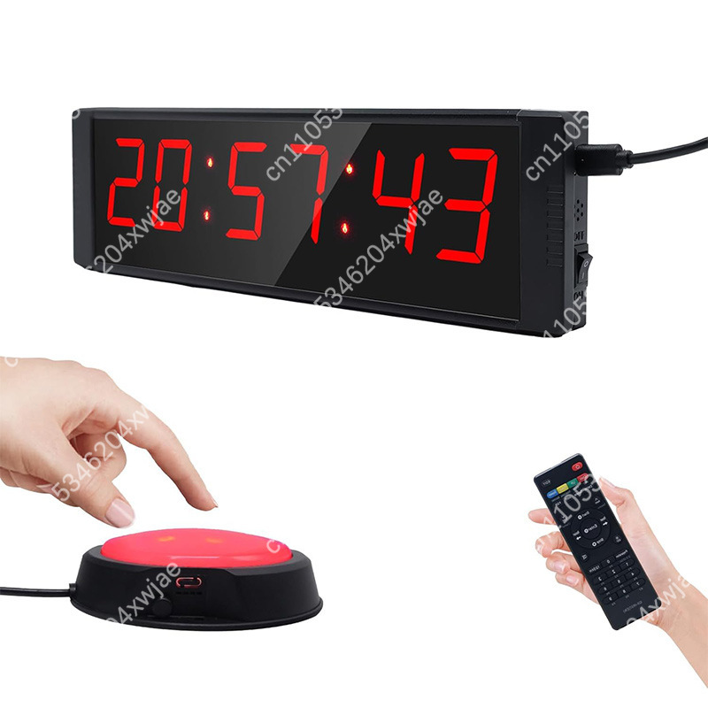 Home Gym Portable - Multifunktionaler Fitness-Intervalltimer mit großem LCD-Display für