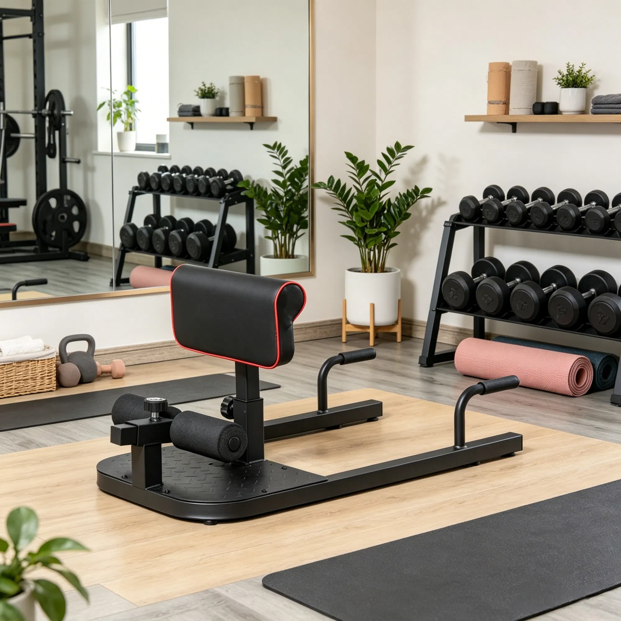 Schwarze 3-in-1 gepolsterte Pu – All In One Gym Home Equipment Bewertung und Preis