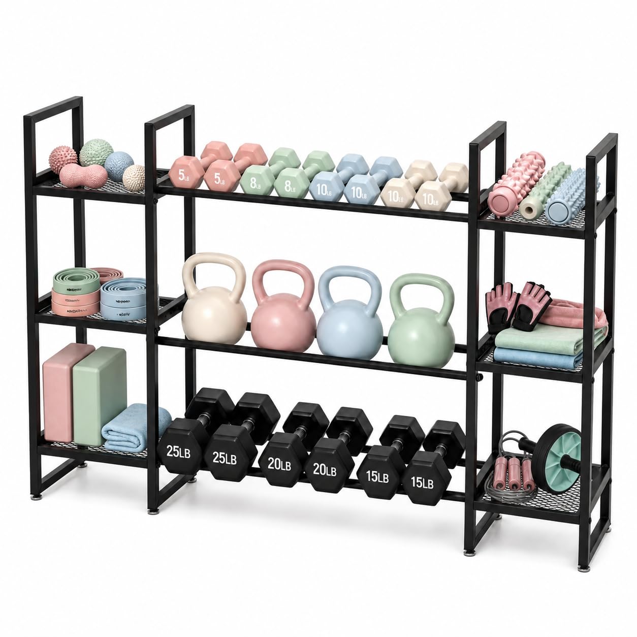 Hantelständer mit 3 Ebenen, 26 – All In One Gym Home Equipment Bewertung und Preis