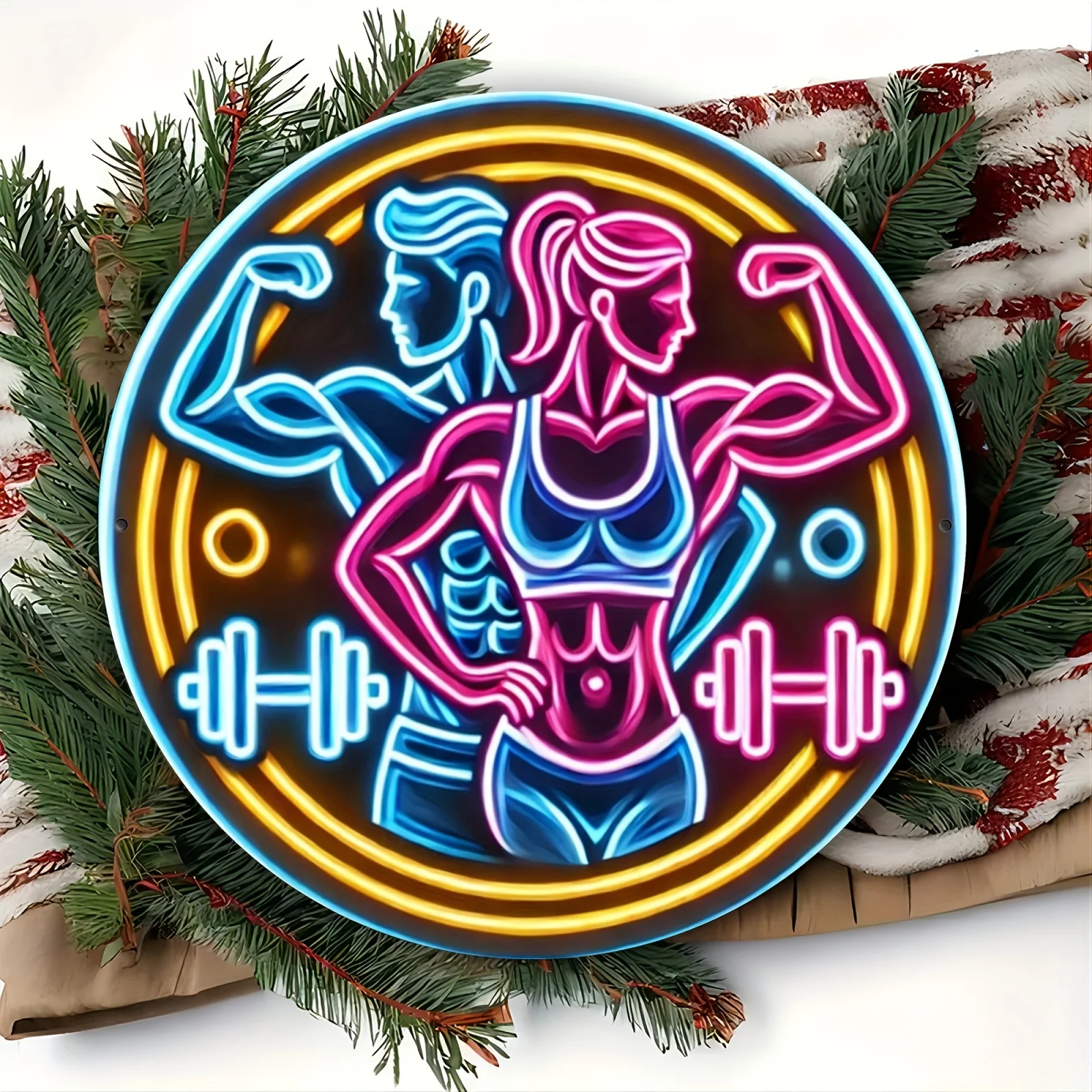 2D Metallschild Fitness-Studio – Home Gym Neon Sign Bewertung und Preis