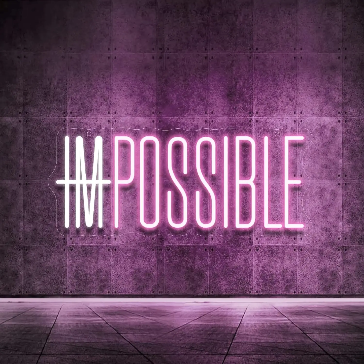 I'm Possible Neonschild Party  – Home Gym Neon Sign Bewertung und Preis